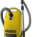 Miele Complete C3 Calima Bagged Canister Vacuum Cleaner with Turbobrush floorhead, Suitable for Low-Medium Pile Carpet and Hard Floors, in Curry Yellow