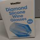 Wine2Go Diamond Silicone Wine Glasses 9oz