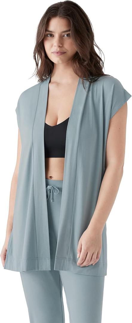 True & Co womens Any Wear Relaxed Vest (M)