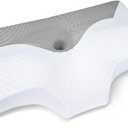 HOMCA Cervical Pillow Memory Foam Pillows - Contour Memory Foam Pillow for Neck Pain Relief, Orthopedic Neck Bed Pillow for Side Sleepers Back and Stomach