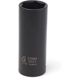 Sunex 2623 1/2-Inch Drive 23-Mm Extra Thin Wall Deep Impact Socket