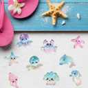 3 x 21PCS Mini Resin Ocean Animals Miniature Sea Animals Figurines Party Favors Bag Filler Tiny Marine Ornaments Charms for Vase Filler Aquarium Garden Fish Tank Micro Landscape Dollhouse