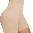 Womens Shapewear Tummy Control, Girdles for Women Body Shaper High Waist Shapewear Shorts Under Dress (Large, 1 Pack Nude)