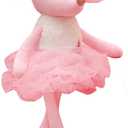 Plush Mouse Stuffed Animals Toys Ballerina Dolls Ballet Dance Recital Gifts for Girls 15.5 Inches (Pink)