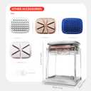4-in-1 French Fry Cutter Potato Slicer with Container Manual Vegetable Chopper with 4 Blades Potato Cutter for Fries Apple Slicer & Onion Dicer
