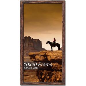 A PLUS MAX 10x20 Picture Frame Brown Light Weight Wall Mount