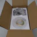 Gold Globe Table Lamp, Mid Century Modern Desk Lamp with Frosted Glass Shade, 10 Inch Round Bedside Lamp with Gold Metal Base for Bedroom Living Room and Table Home Decor