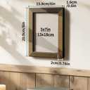 SUMGAR 5x7 Wooden Picture Frame Natural Rustic 5 x 7 Picture Frames Solid Wood Photo Frame Wall Living Room Decor Tabletop and Wall Hanging Gift for Family Grandma Mom Wood Grain Design