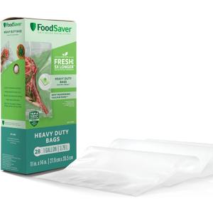 FoodSaver Gallon Vacuum Seal Bags, Heavy Duty, 28 Pack, Extended Life for Freshness, Enhanced Protection