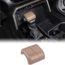 Aunginsy Car Gear Shifter Hand Brake Cover Trim Compatible with Toyota Tundra 2022+, Sequoia 2023+ & Tacoma 2024+, ABS Automatic Center Console Gear Shift Head Knob Scratch Protector Cover Accessories (Pear Wood Grain Pattern(A))