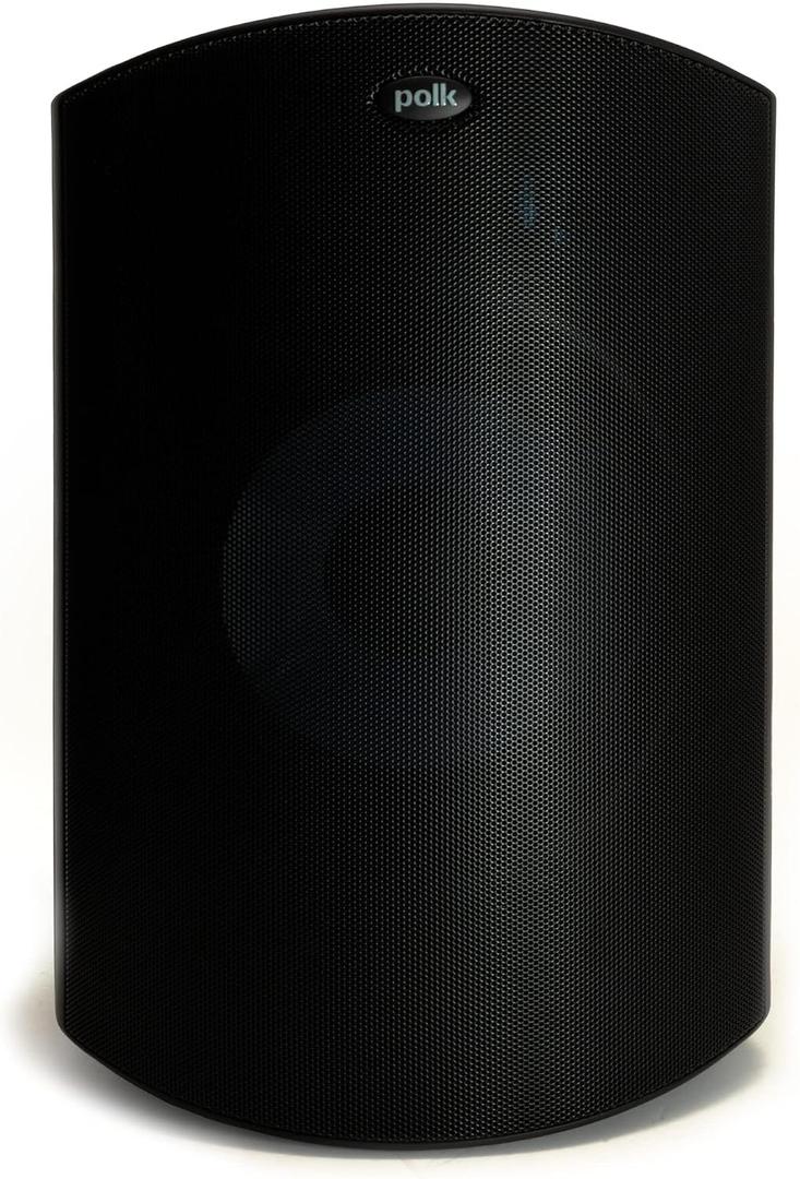 Polk Audio Atrium 8 Outdoor Speaker with Powerful Bass (Each, Black), All-Weather Durability, Broad Sound Coverage, Speed-Lock Mounting System
