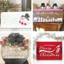 Christmas Stencils for Door Mats, Large Reusable Nativity Christmas Stencils for Painting on Wood Crafts Doormat Door Hanger Signs Holiday (long12)