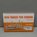 SACATR Bow Maker for Ribbon, Holiday Wreaths,Wooden Wreath Bow Maker Tool for Creating Gift Bows, Party Decorations, Hair Bows, Corsages, Holiday Wreaths, Various Crafts(Double-Sided)