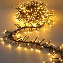 Marchpower Christmas Cluster Lights, 300LED 9.8FT Chasing Christmas Firecrackers String Lights with 8 Flow Modes, Waterproof Plug in Twinkle Fairy Lights for Xmas Tree Garland Window Indoor Outdoor