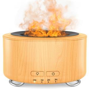 Aroma Diffuser for Office: 500ML Essential Oil Diffuser for Hotel Home Yoga Room, Humidifier with 9 Colors LED Night Light for Kids/Women Home Relaxation, Lemon Yellow