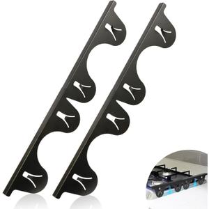 Stainless Steel Stove Gap Covers (2 Pack),Stove Gap Filler for Kitchen, Adjustable 13.8" to 27.5",Stove Gap Guards,Range Trim Kit,Heat Resistant and Easy Clean (Black)