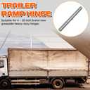 Zonon 4 Pack Weld on Trailer Gate Hinge 10 Inch, Heavy Duty Greasable Ramp Door Hinges, 500 Lbs Capacity, Zinc Plated