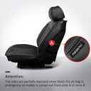 MIROZO Wrangler JK Seat Covers 4 Door,Leather Truck Seat Cover Full Set Fits for 2013-2017 Jeep Wrangler JK 4 Door,Waterproof Seat Covers Jeep Accessories (Black,Full Set)