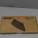 Heavy Duty Broom, 55 Inch Long Handle Outdoor Large Angle Brooms, Commercial Broom for Sweeping Indoor, for Home Garage Kitchen Office Courtyard Lobby Patio Lawn Concrete (1 Pack, Black-red)