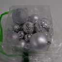 Christmas Balls Ornaments -36pcs Shatterproof Christmas Tree Decorations with Hanging Loop for Xmas Tree Wedding Holiday Party Home Decor,6 Styles in 3 Sizes (Silver)