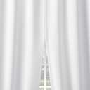 Sun Zero Belize 2-Pack Magnetic Closure Pleated Look Theater Grade 100% Blackout Back Tab Curtain Panel Pair, 52" x 84", White