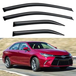 Window Visors Rain Guards Shield for 2012 2013 2014 Toyota Camry, Out-Channel Window Vent Wind Deflectors Visors Shades for 12 13 14 Camry