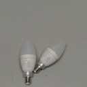 Lightinginside E12 Smart Light Bulbs 60W Equiv., Work with Alexa/Google Home/Smart Life, 500LM 6W RGBCW Candle Candelabra LED Light Bulbs, No Hub Required, 2.4G WiFi Bluetooth Bulb, ETL Listed, 2PCS