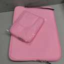 RAINYEAR 14 Inch Laptop Sleeve Case Protective Soft Padded Zipper Cover Carrying Computer Bag with Accessories Pouch, Compatible with 14" Notebook Tablet Chromebook (Pink)