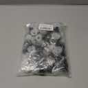 UPINS 180 Pieces 22mm 3D Glitter Plastic Safety Eyes with Washers for Amigurumi Stuffed Animal Eyes Round Plastic Craft Doll Crochet Eyes for DIY of Puppet, Bear, Toy Making Supplies (9 Colors)