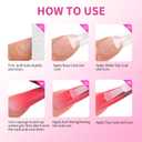 finger secret 7 Colors Ombre Pat Gel Nail Polish Set, ombre pigment palette for nail, Gradient Painting Gel with 100Pcs Nail Sponges for Nail Art DIY can be Painted in Salon or Home Use