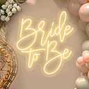 Bride to be Neon Sign,Custom Neon Sign Wedding, Engagement Party Wall Art, Bridal Shower Sign,Bride to Be Sign,Personalized Gift For Bride Size:23inches