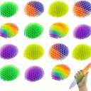 15Pcs Cool Toy Big Fidget Toy, Green Cute Shaped Ornament, Funny Pocket Weird Sensory Toy Portable for Adults Children