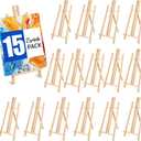 ESRICH 15pcs 17 Inch Tabletop Easels, Easel Stand for Painting,Tripod, Painting Party Easel, Kids Student Desktop Easel for Painting,Paint Easel for Canvas Painting