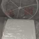 White lamp shades,linen lamp shade,lampshades set of 2 with 2 lamp shade harp,drum lamp shades for table lamps,15" Top X 15" Bottom X 12" H,Spider Fitter, Easy Assembly Required