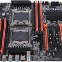 Desktop Motherboard, DDR4 LGA2011 3 CPU for Intel X99 Mainboard, Integrated RTL8111H Gigabit Network Card, M.2 NVMEPCIE X4 Channel, SATA3.0 USB3.0 6 Channel Sound Chip