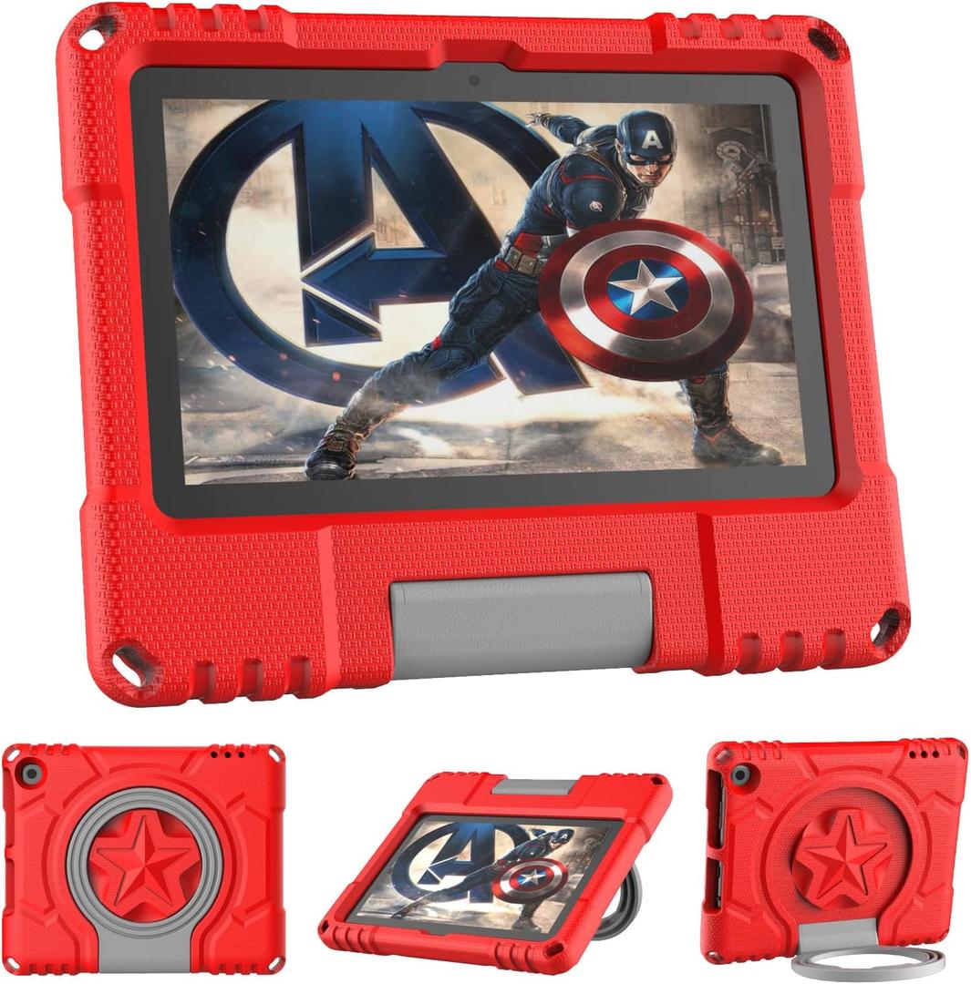 Lainergie Kids for Tablet, Shockproof Kid-Proof Cover for TabletRed