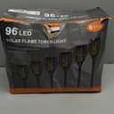 Otdair 96 LED Solar Lights Outdoor Upgraded 6 Pack, 43" Tall & Super Larger Size, Waterproof Torches for Outside, 2200mAh Solar Solar Torch Light with Flickering Flame for Path Yard Garden