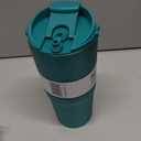 Frost Buddy Togo Buddy 30 oz Stainless Steel Vacuum Insulated Tumbler To Go Coffee Cup – Iced Coffee Cups, Iced Coffee Sleeve, Travel Mug, Thermal Cup for Hot & Cold Drinks, Dunkin Cup (Teal Glitz)