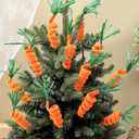 Threehoney 12 Pcs Easter Tree Picks Decorations Fake Carrot Picks 9.8'' Carrot Pick Decorations Carrots Tree Ornaments Easter Trees Decoration for Treetopper Branches Vase Filler Spring Home Decor