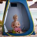 ROPODA Pop Up Tent 83inches x 48inches x 48inches, Upgrade Privacy Tent, Porta-Potty Tent Includes 1 Removable Bottom, 8 Stakes, 1 Removable Rain Cover, 1 Carrying Bag, 82.6" H X 47.2" L X 47.2" W