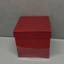 UNIQOOO 1 Box Red Glitter Xmas Gift Box Set with Lid, Assorted Size, Square Nested Wedding Keepsake Boxes, Holiday Paper Box Tower For Birthday Party, Mother's Day Gift Wrap Packaging