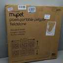 MYPET North States Paws Portable Pet Gate: 26-40" Wide. Pressure Mount. No Tools Needed. Made in USA, 23" Tall, Expandable, Durable Dog Gates for Doorways, Fieldstone Gray
