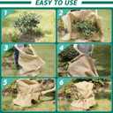 50x50 High Density Natural Burlap Plant Covers Freeze Protection, 40 in x 30 ft Heavy Duty Jute Tree Wrap for Outdoor Winter Shrub Shield & Garden Plant Care