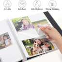 Zesthouse Large 18In Photo Album Self Adhesive 60 Pages, Scrapbook Albums with Sticky Page Holds 10x12 & 8x10 & 5X7 & 4x6 Pictures, DIY Photo Book Ideal Gift for Family Wedding Baby