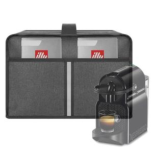 Kingshion Dust Cover Compatible with Nespresso Inissia Espresso Machine by De'Longhi, The Pearl Cotton Inside Enhances The Protection of The Machine -Dark Grey