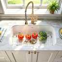 Sink Rack for Bottom of Sink,26"x14",Kitchen Sink Mat,Center Drain