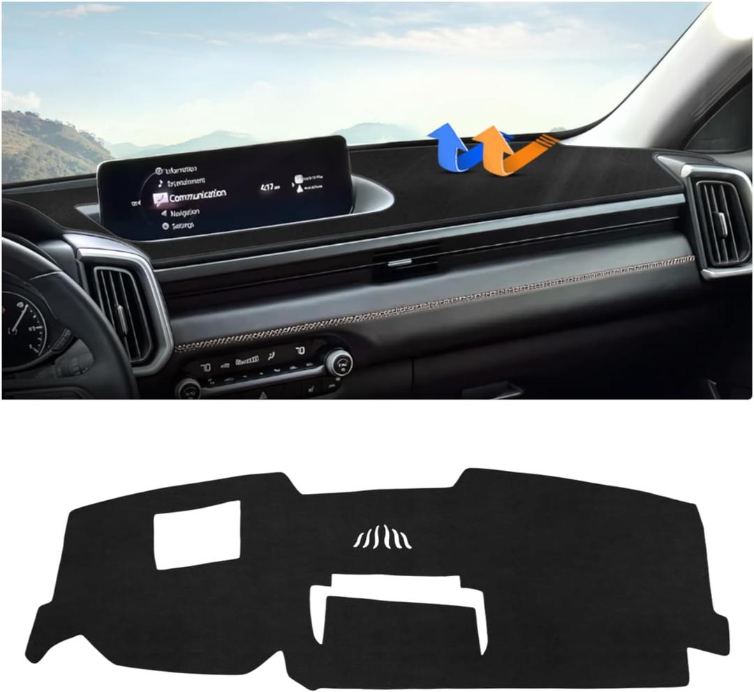 Autorder Dashboard Cover Mat for Mazda CX-50 CX50 2023-2026 Accessories Dash Cover Upgrade Flannel Dash Mat Sunshade Glare UV Rays Protector (with HUD)