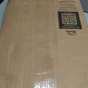 Mayfair Padded Toilet Seat, Cushioned Soft Vinyl over Wood Core Seat, Secure Hinges, Easy Clean, Made in USA, Round, Bone