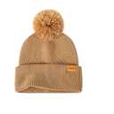 Womens Winter Knitted Beanie Hat, Knitted Soft Ski Cuff Cap with Pom Pom Warm Fleece Lined Hat,Pack Of 4