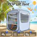 Alvantor SUV Tailgate Tent, Instant Pop Up Car Tent Creates Extra Living Space, UV Protection, Quick Setup in Seconds for Family, Road Trips, Tailgating, Beach, Outdoor Camping, 6'x6'x6.6'H